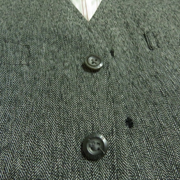 Sz M Gray Club Room Mens Polyester #890 Suit Vest - Picture 6 of 8